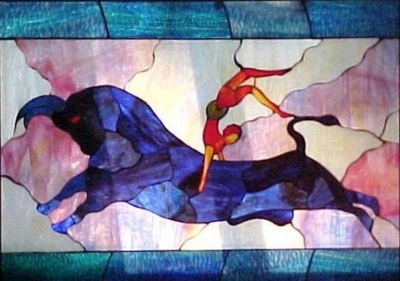 tauro in stained glass