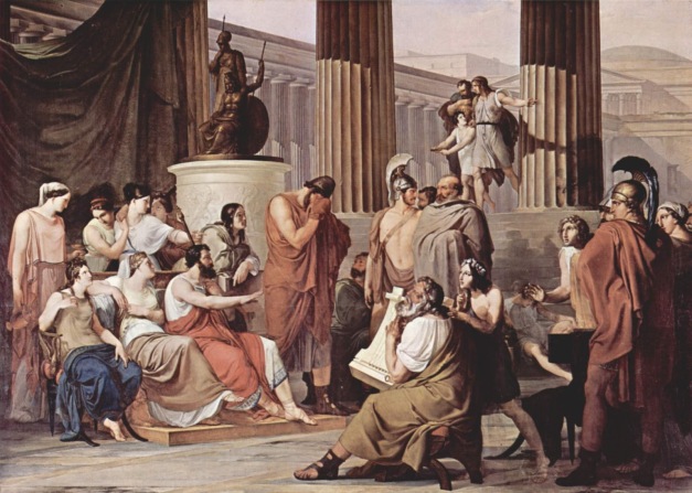 Odysseus-Overcome-by-Demodocus-Song-Francesco-Hayez-1813-15