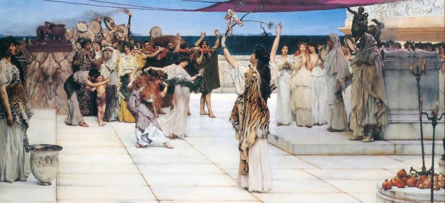 Dedication to Bacchus (Dionysus) Lawrence Alma Tadema